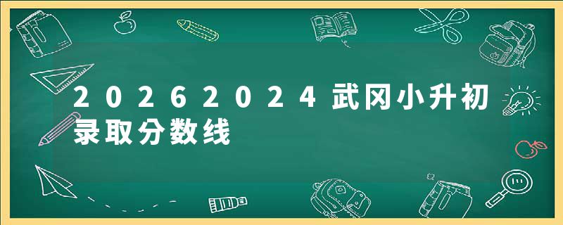 20262024武冈小升初录取分数线