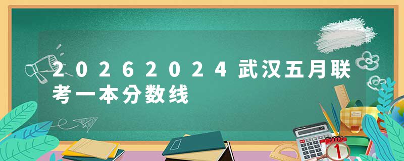 20262024武汉五月联考一本分数线