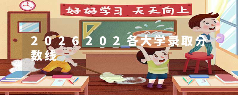 2026202各大学录取分数线