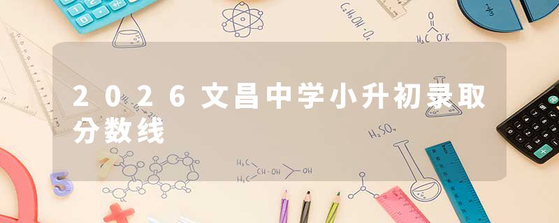 2026文昌中学小升初录取分数线