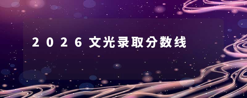 2026文光录取分数线