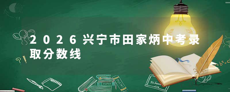2026兴宁市田家炳中考录取分数线