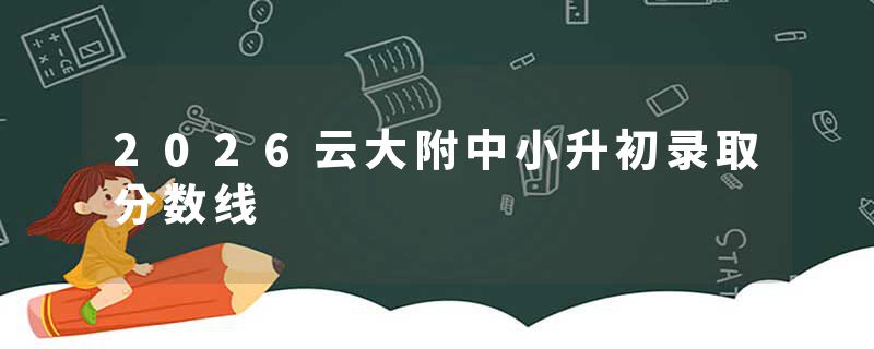 2026云大附中小升初录取分数线
