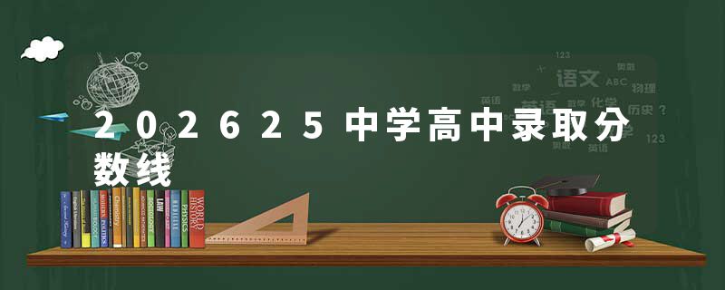 202625中学高中录取分数线
