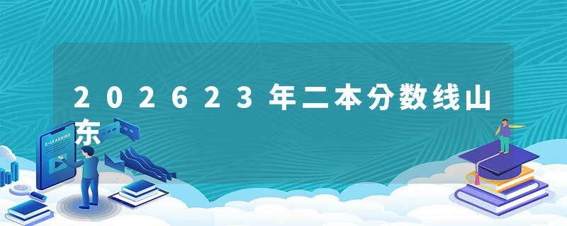 202623年二本分数线山东