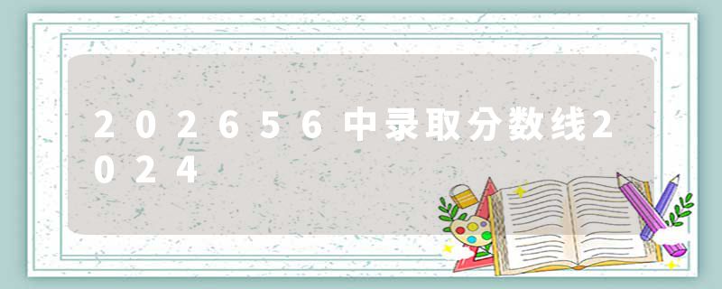 202656中录取分数线2024