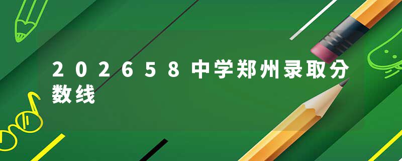 202658中学郑州录取分数线