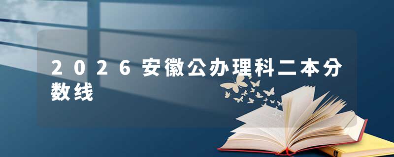 2026安徽公办理科二本分数线