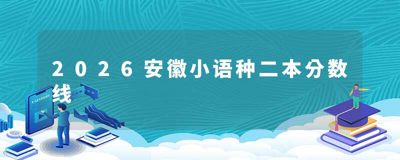 2026安徽小语种二本分数线