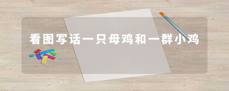 看图写话一只母鸡和一群小鸡