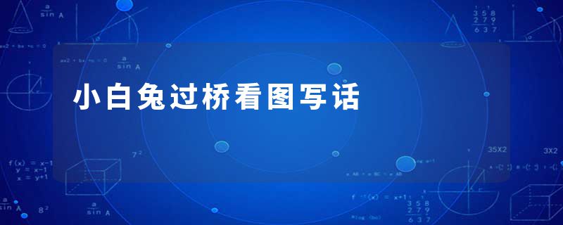 小白兔过桥看图写话