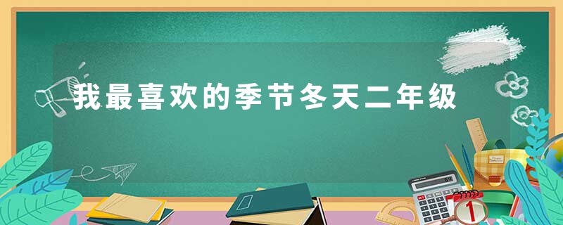 我最喜欢的季节冬天二年级