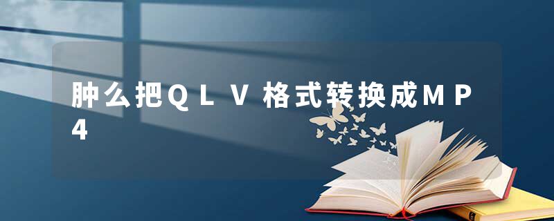 肿么把QLV格式转换成MP4