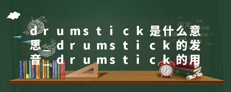 drumstick是什么意思_drumstick的发音_drumstick的用法_drumstick怎么记_drumstick翻译