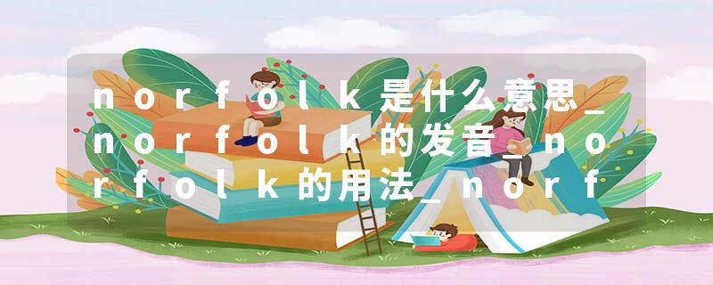 norfolk是什么意思_norfolk的发音_norfolk的用法_norfolk怎么记_norfolk翻译