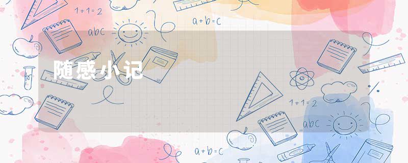 随感小记
