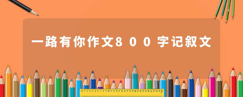 一路有你作文800字记叙文