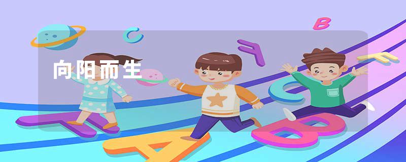 向阳而生