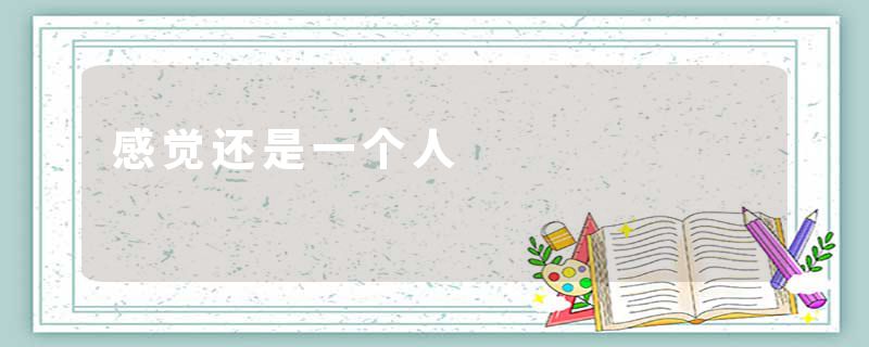 感觉还是一个人