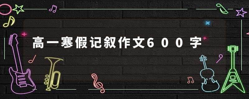 高一寒假记叙作文600字