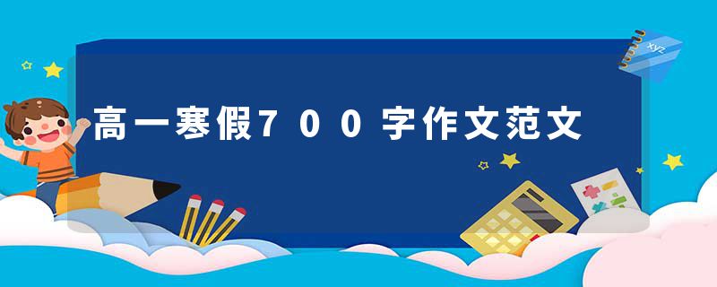 高一寒假700字作文范文