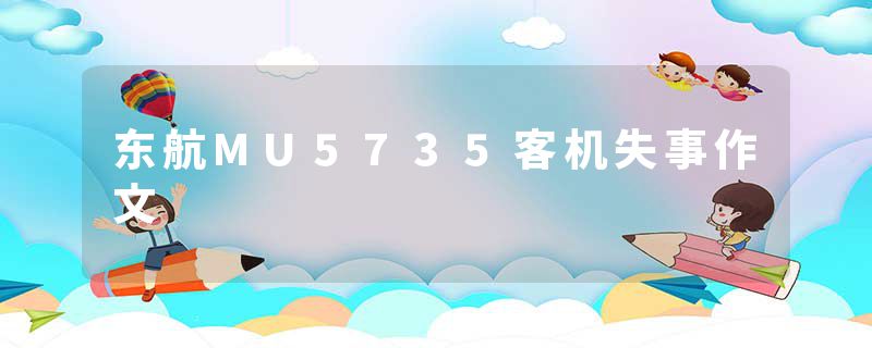 东航MU5735客机失事作文