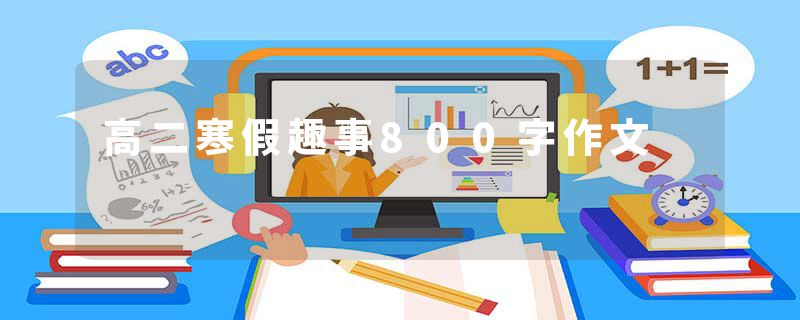 高二寒假趣事800字作文