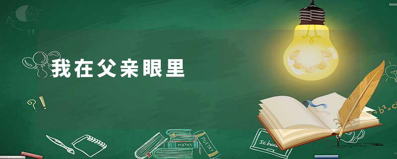我在父亲眼里