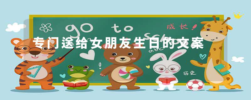 专门送给女朋友生日的文案