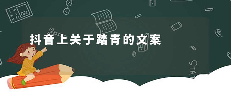 抖音上关于踏青的文案
